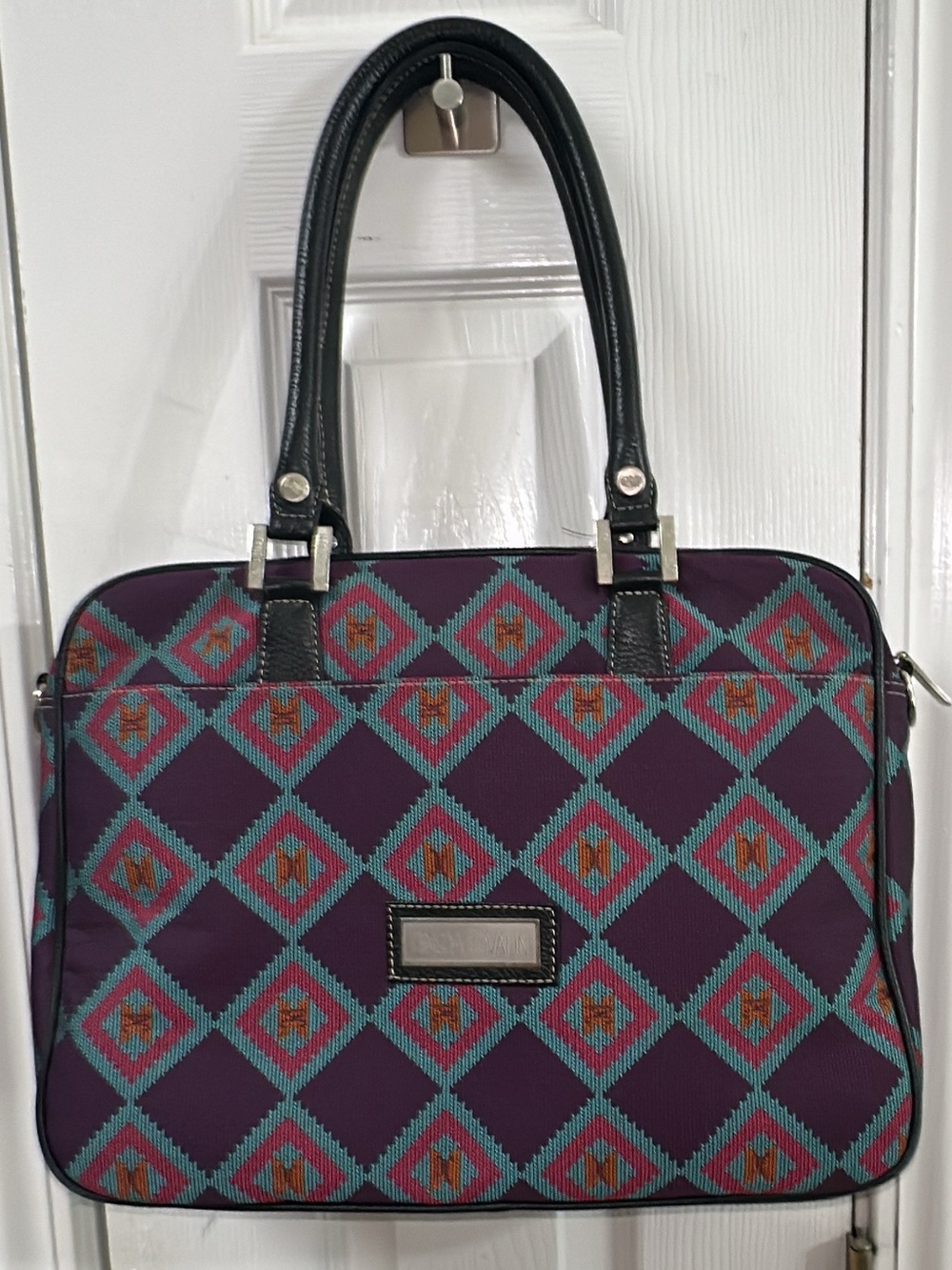 Pineda Covalin continental laptop/travel bag canvas and leather trims. (Bags24)